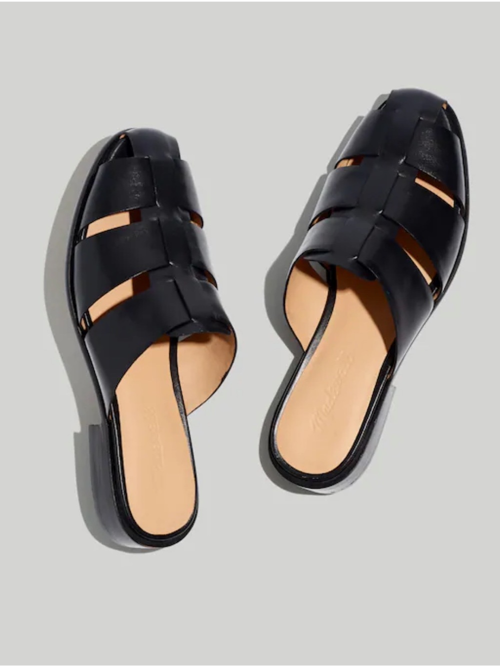 Madewell Black Dixson Fisherman Mule